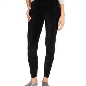 Athleta Black Cord High Rise Metro Tights